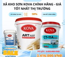 XẢ KHO SƠN KOVA CHÍNH HÃNG - GIÁ TỐT NHẤT THỊ TRƯỜNG