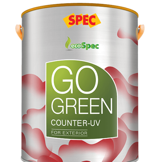 SPEC GO GREEN COUNTER-UV FOR EXTERIOR - SƠN SPEC XANH NGOẠI THẤT SIÊU HẠNG & CHỐNG PHAI MÀU