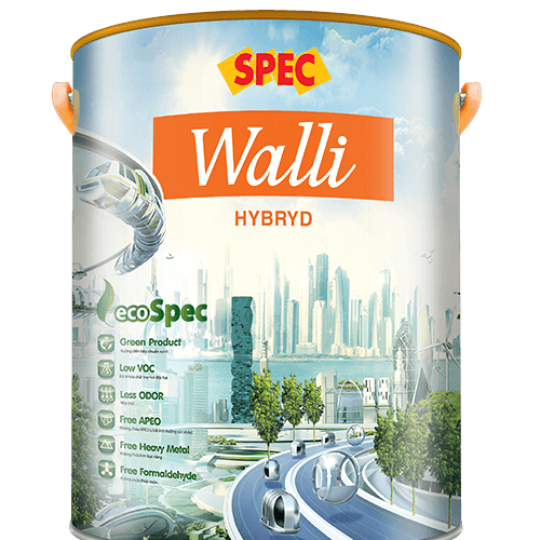 SPEC WALLI HYBRID - SƠN NGOẠI THẤT CAO CẤP CHỐNG THẤM & CHỐNG RẠN NỨT