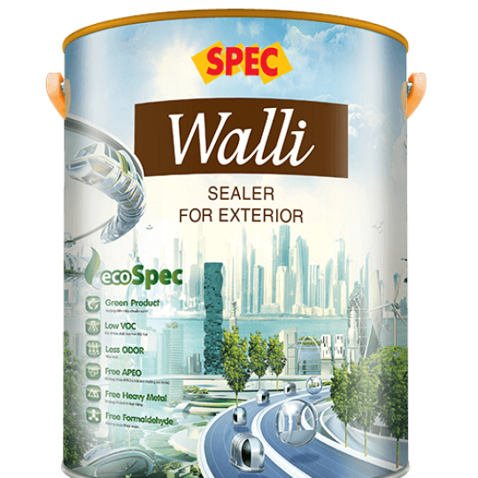 SPEC WALLI SEALER FOR EXTERIOR - SƠN LÓT CHỐNG KIỀM NGOẠI THẤT CAO CẤP