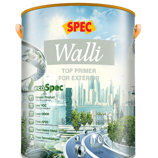 SPEC WALLI TOP PRIMER FOR EXTERIOR - SƠN LÓT NGOẠI THẤT SIÊU KHÁNG KIỀM VÀ KHÁNG MUỐI