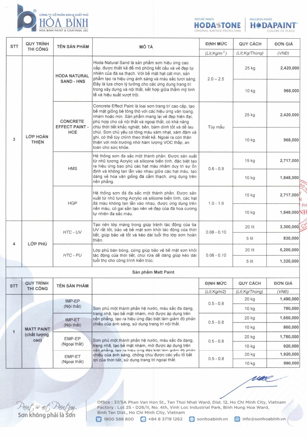 Bảng giá sơn đá hoà bình cập nhật 10/3/2025 trang 3
