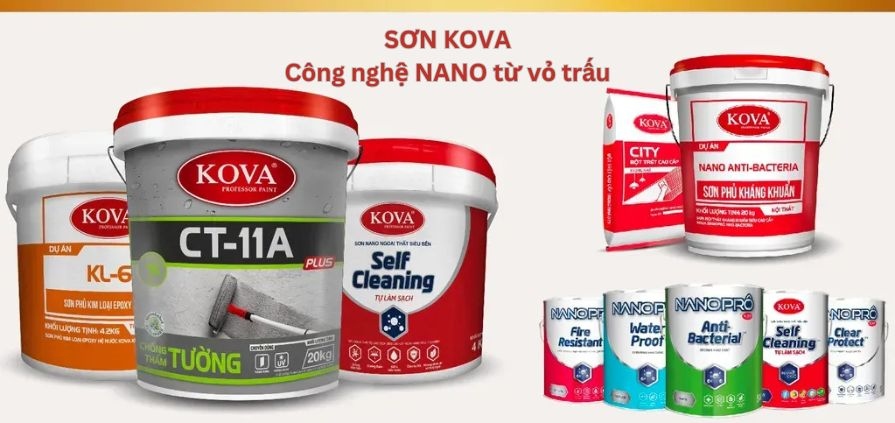Sơn Kova Công nghệ NANO từ vỏ trấu