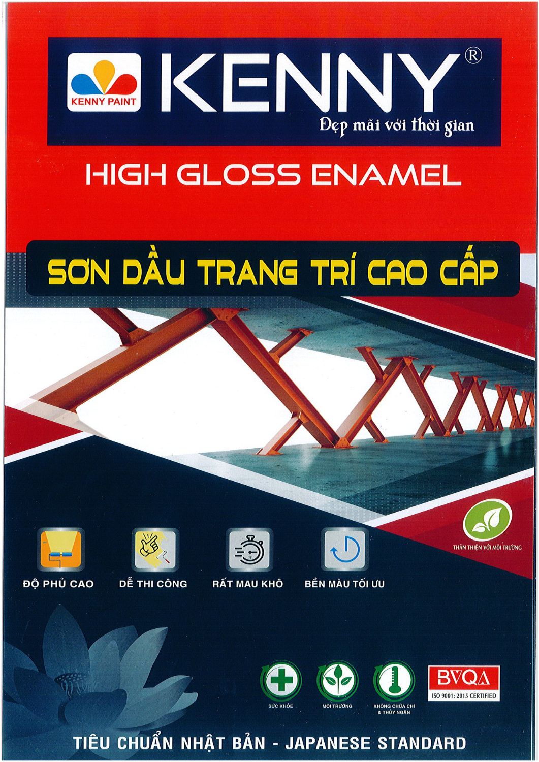 Bảng màu sơn dầu kenny High Gloss Enamel