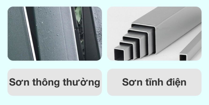 Phân biệt sơn tĩnh điện và sơn thường