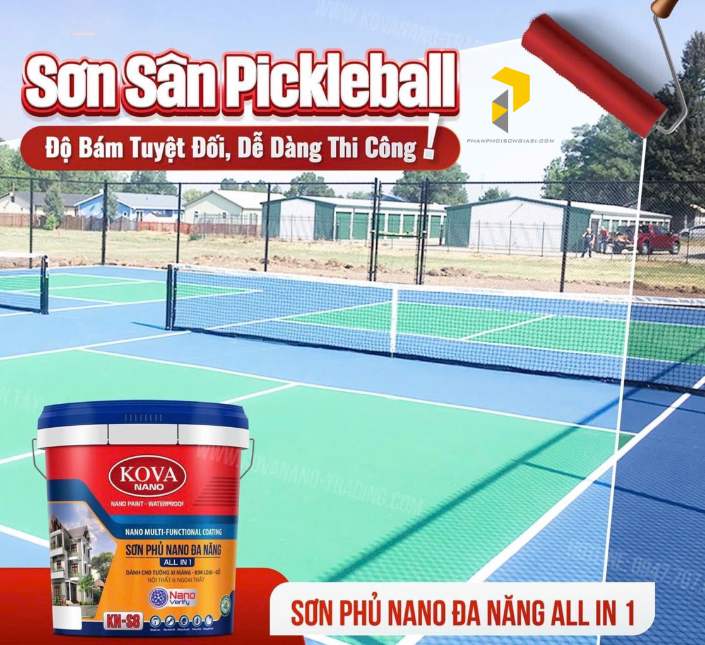 Sơn sân pickleball kova nano all in 1 KN-S8