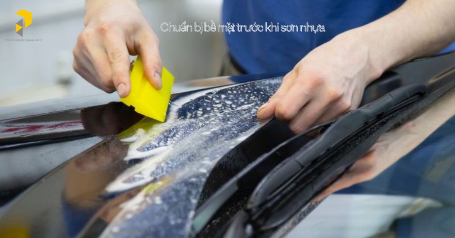 Chuẩn bị bề mặt trước khi sơn nhựa