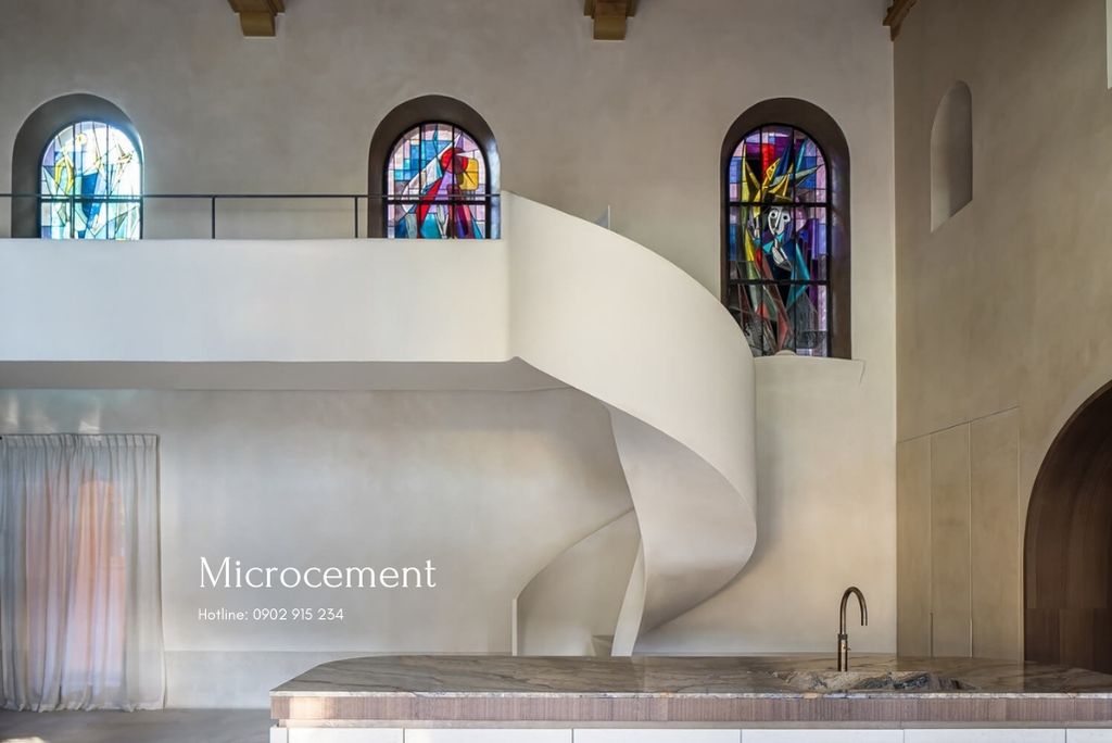 Ứng dụng microcement cho nội thất