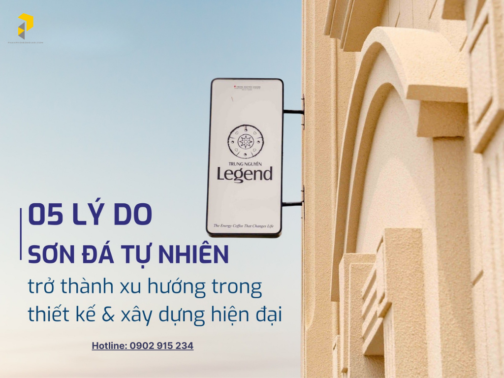 Sơn đá hạt - 5 lý do sơn đá tự nhiên trở thành xu hướng trong thiết kế và xây dựng hiện đại