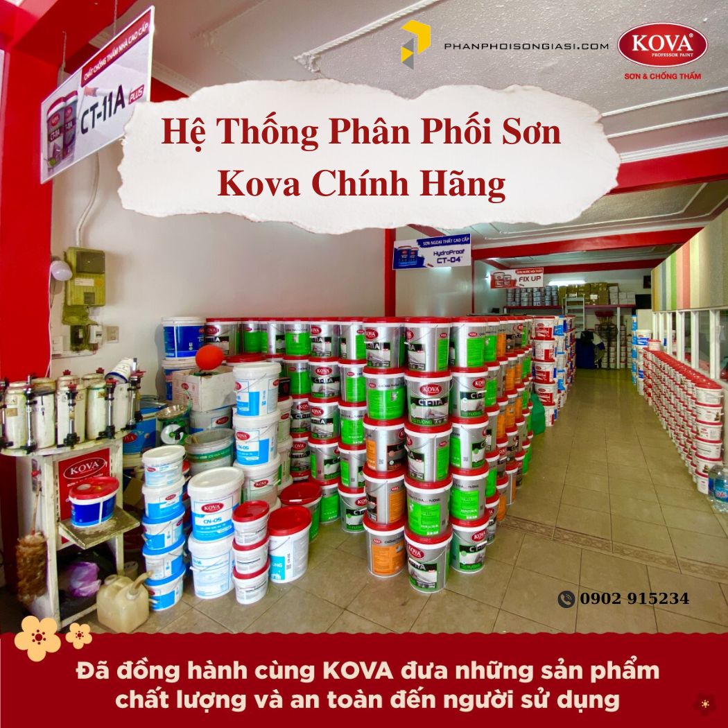 Hệ Thống Phân Phối Sơn Kova Chính Hãng