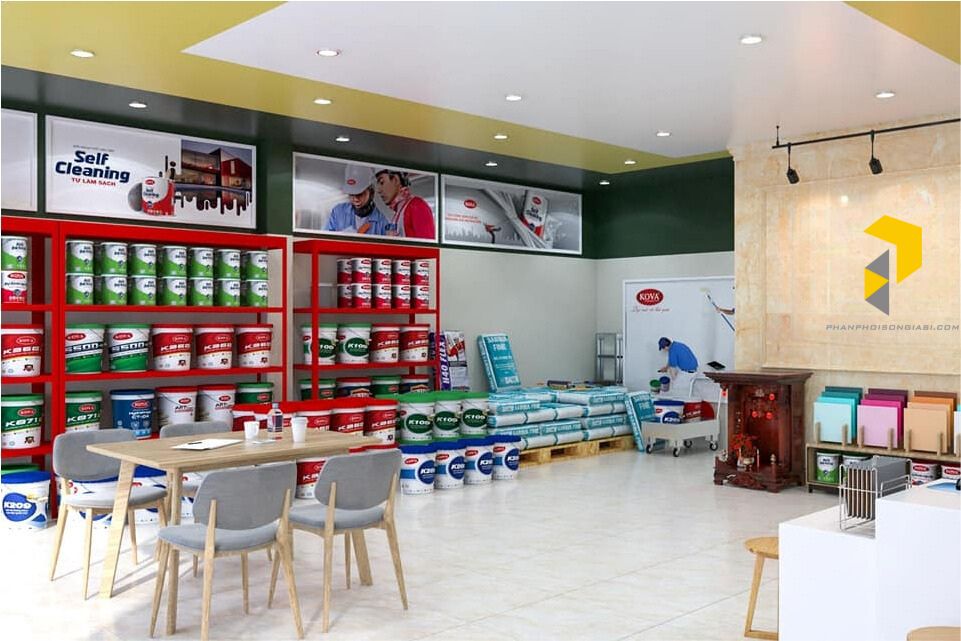 Showroom Đại lý sơn Kova Phân phối sơn giá sỉ
