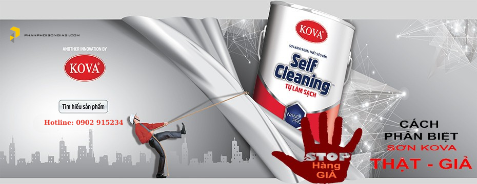 cách phân biệt sơn kova thật giả trên thị trường