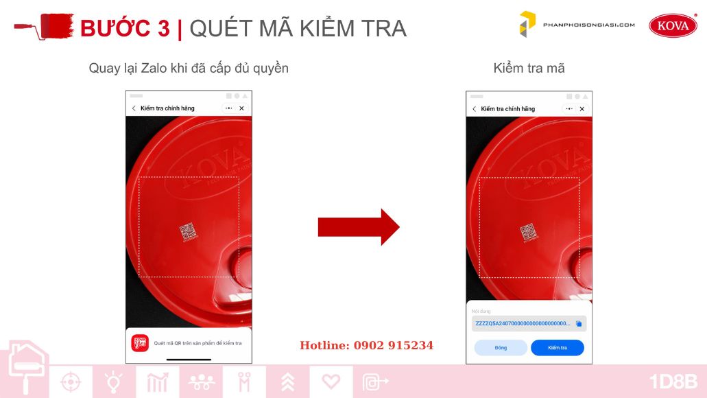 Cập nhật công cụ kiểm tra Sơn Kova chính hãng