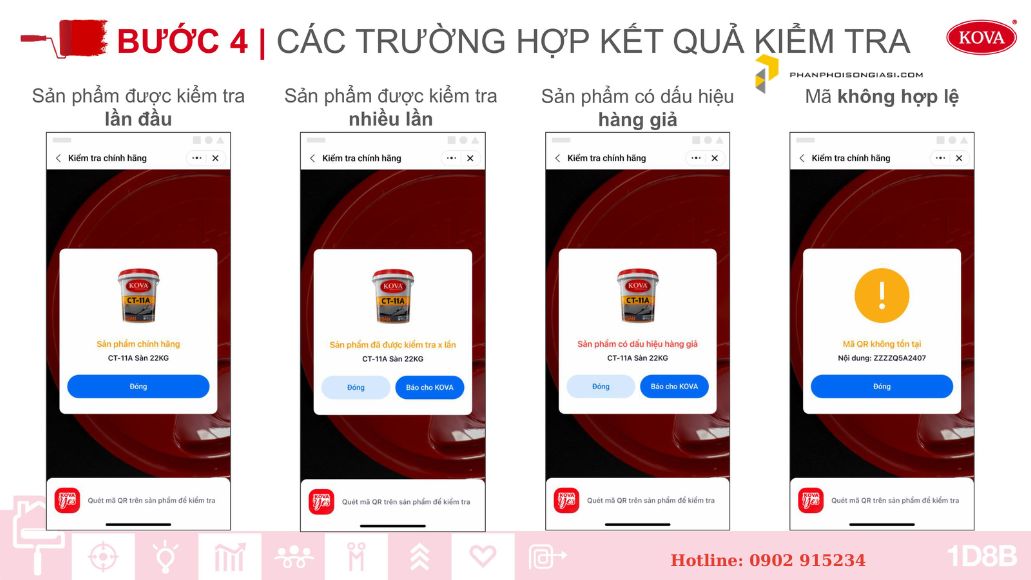 Cập nhật công cụ kiểm tra Sơn Kova chính hãng
