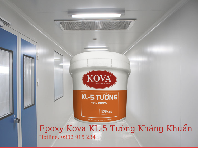 Sơn công nghiệp EPOXY KOVA KL-5 tường kháng khuẩn
