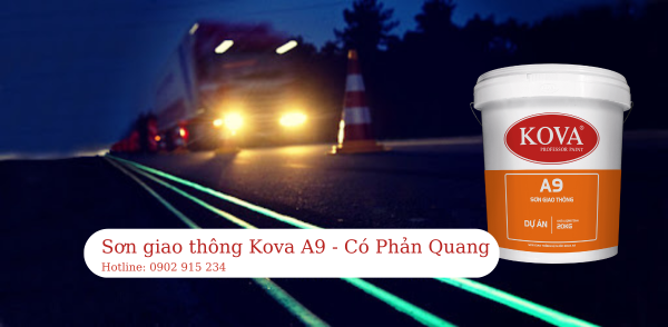 sơn giao thông kova a9 có phản quang