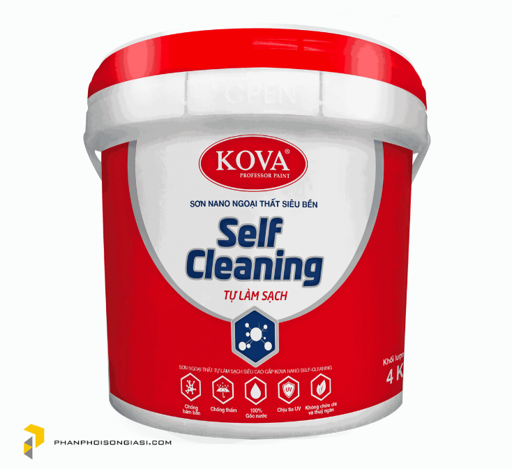 Sơn ngoại thất cao cấp Kova Nano Self- Cleaning Tự Làm Sạch