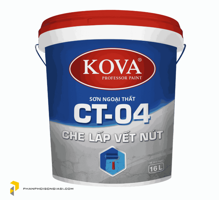 Sơn ngoại thất cao cấp KOVA CT-04 CHE LẤP VẾT NỨT