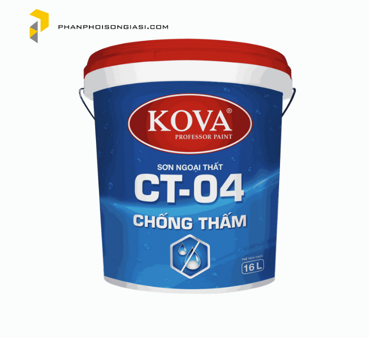 Sơn ngoại thất cao cấp KOVA CT-04 Chống Thấm