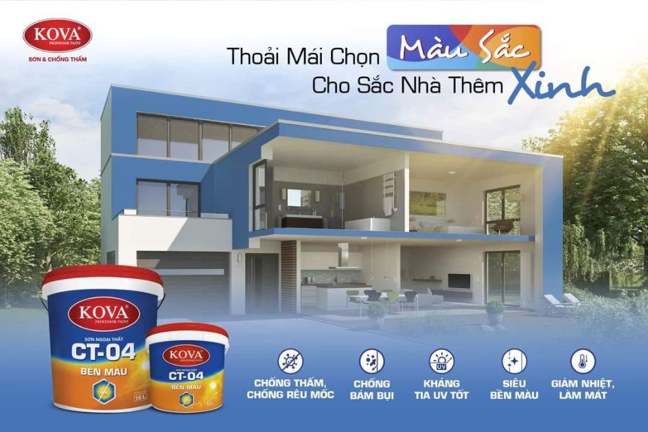 Đặc tính vượt trội sản phẩm Kova CT-04 Bền Màu