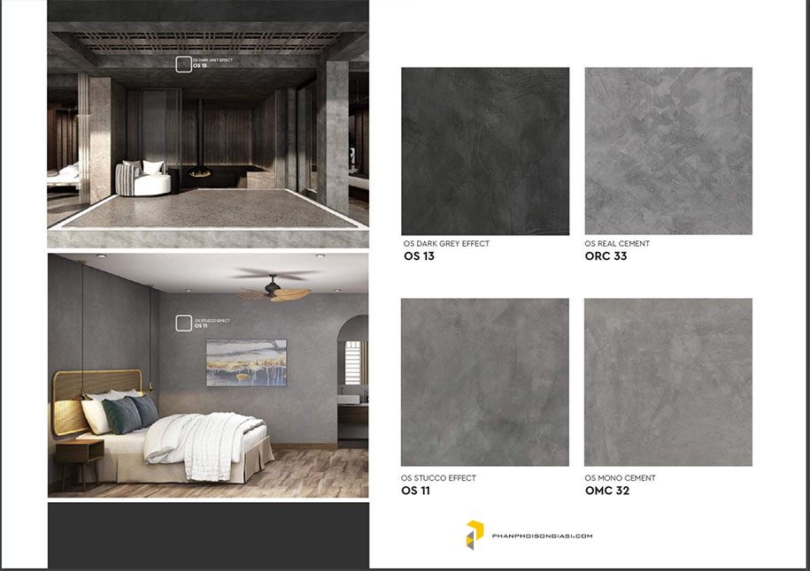 Catalogue sơn hiệu ứng bê tông xu hướng năm 2025