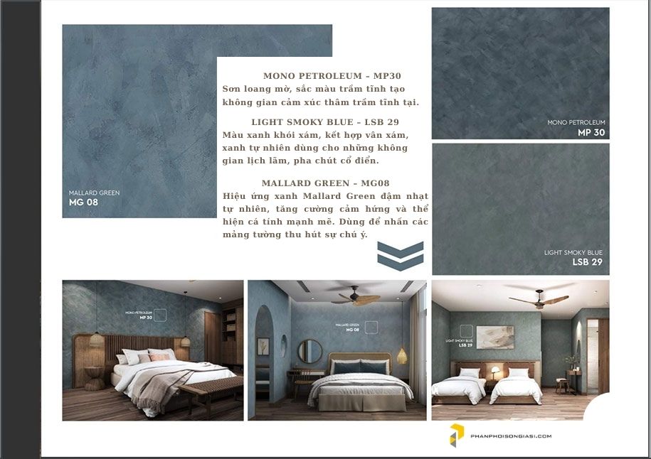 Catalogue sơn hiệu ứng bê tông xu hướng năm 2025