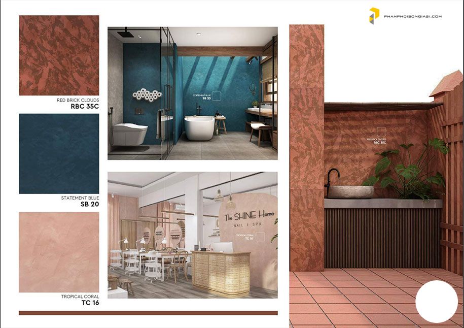 Catalogue sơn hiệu ứng bê tông xu hướng năm 2025