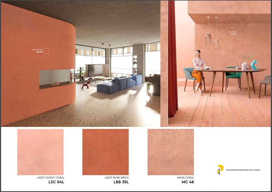 Catalogue sơn hiệu ứng bê tông xu hướng năm 2025