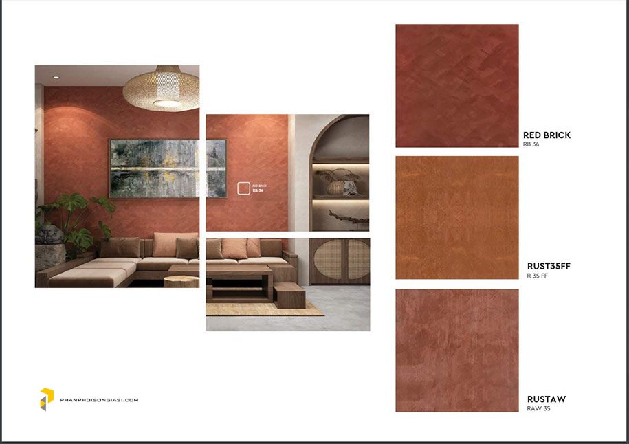 Catalogue sơn hiệu ứng bê tông xu hướng năm 2025