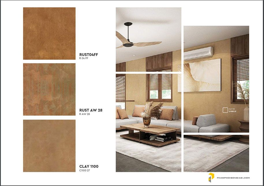 Catalogue sơn hiệu ứng bê tông xu hướng năm 2025