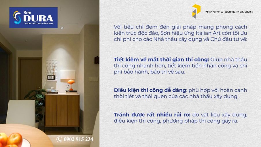 sơn hiệu ứng Italian Art tối ưu chi phí