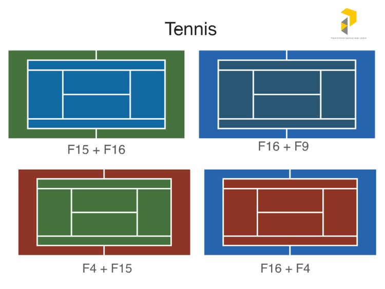 Mẫu sân tennis