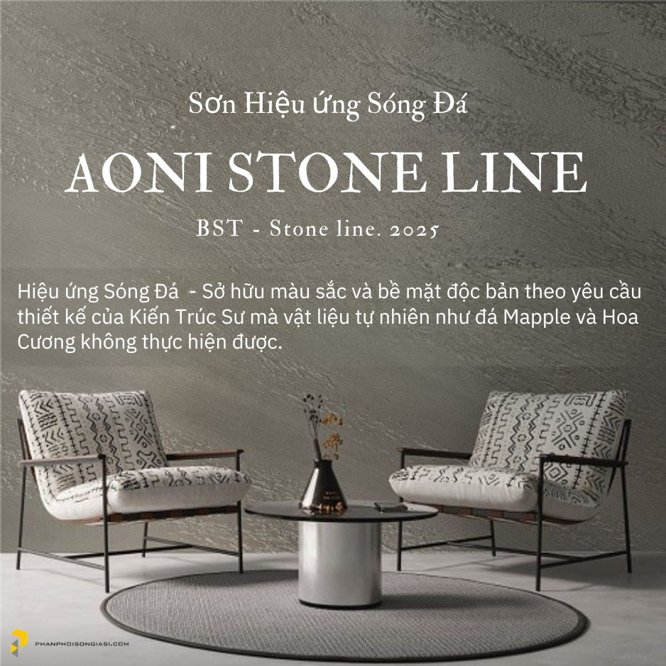 Sơn hiệu ứng sóng đá Aoni Stone Line