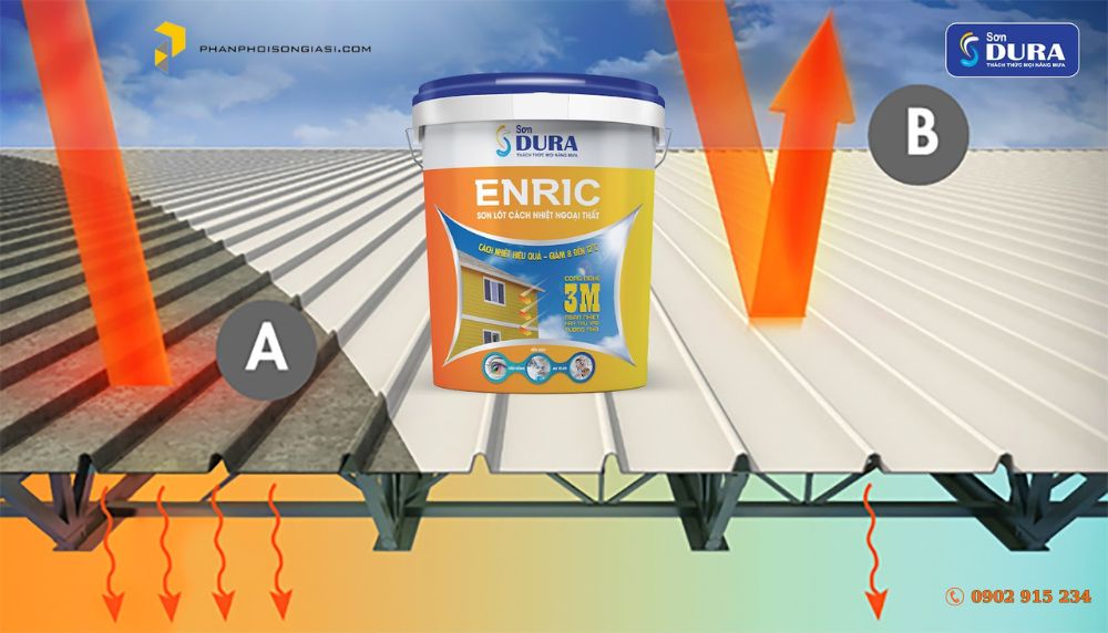 Sơn lót cách nhiệt ngoại thất dura enric