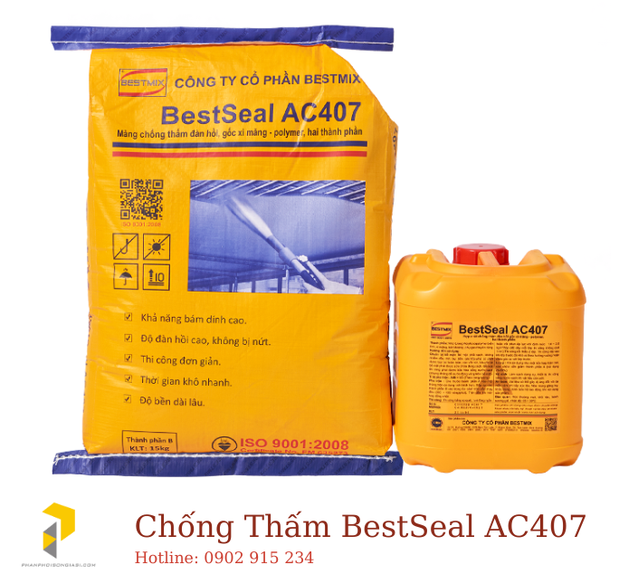 Chống thấm gốc Xi Măng Polymer 2 thành phần Bestseal Ac407