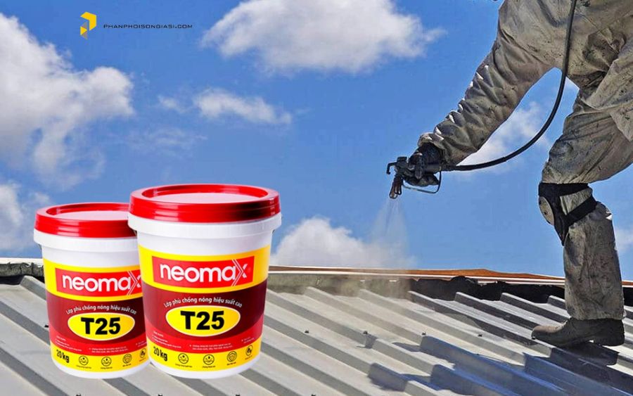 Thi công chống nóng mái tôn Neomax T25