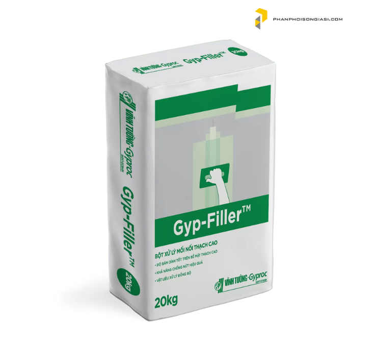 Bột xử lý mối nối Gyp-filler (Bột thạch cao hoàn thiện bề mặt)