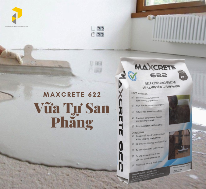 Vữa tự san phẳng Maxcrete 622