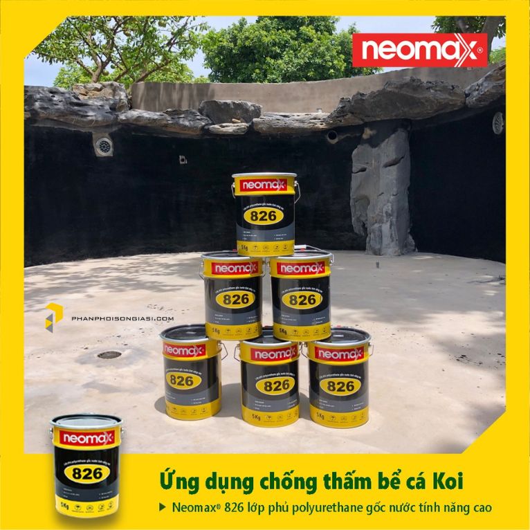 sơn chống thấm hồ cái coi neomax 826