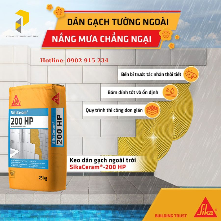 Ưu điểm của keo dán gạch sikaceram 200HP