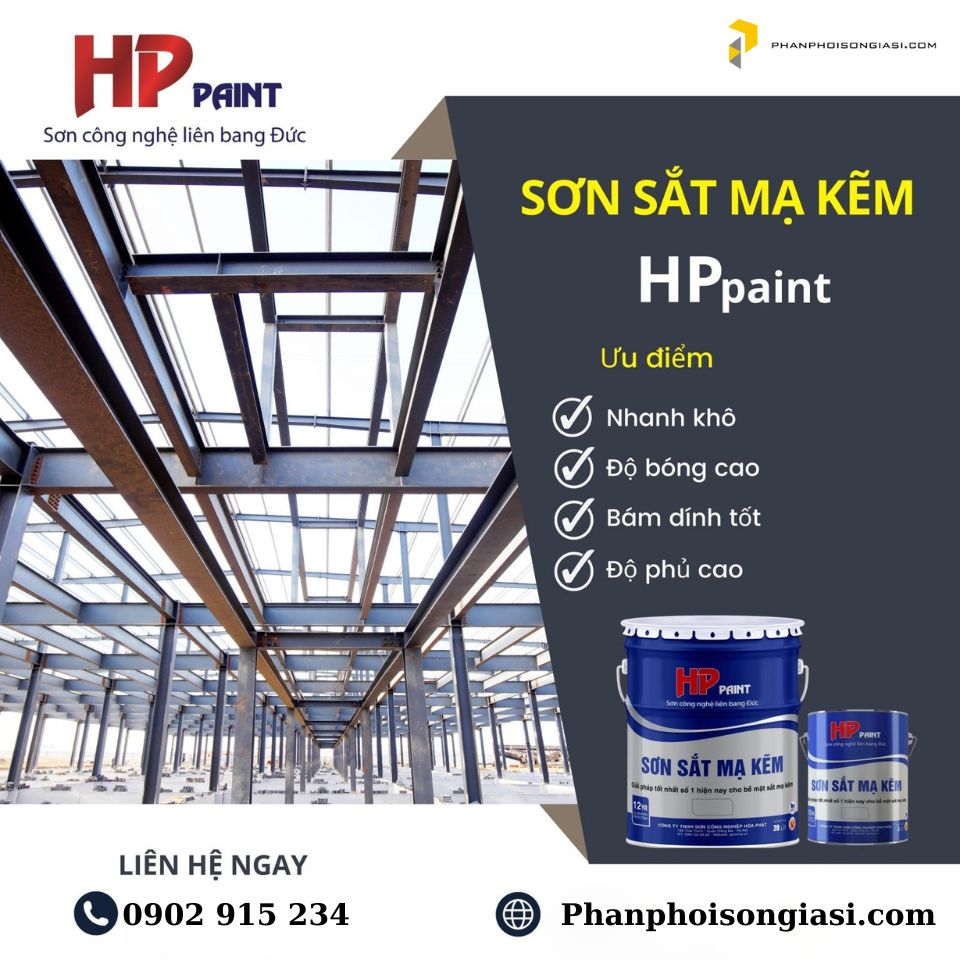 Sơn sắt mạ kẽm Hòa Phát HP Paint