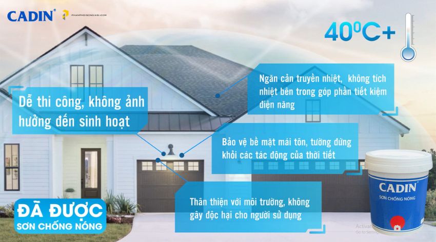 Đặc tính sản phẩm sơn chống nóng A381