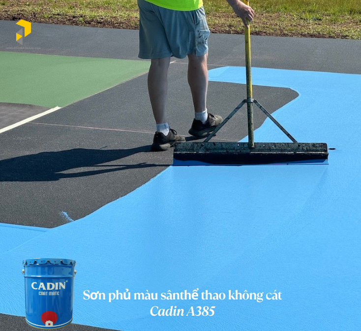 Sơn phủ màu sân thể thao không cát Cadin A385