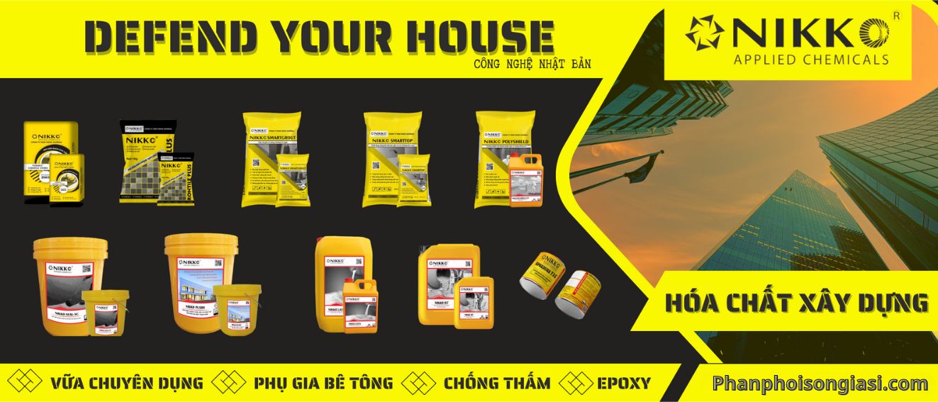 hóa chất ứng dụng ngành xây dựng nikko material