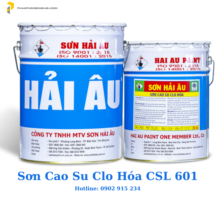 Sơn Cao Su Clo Hóa CSL 601 (Sơn chống gỉ Hải Âu)