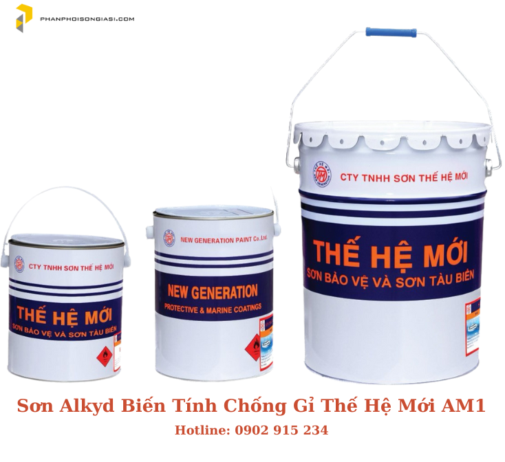 Sơn Alkyd Biến Tính Chống Gỉ Thế Hệ Mới AM1