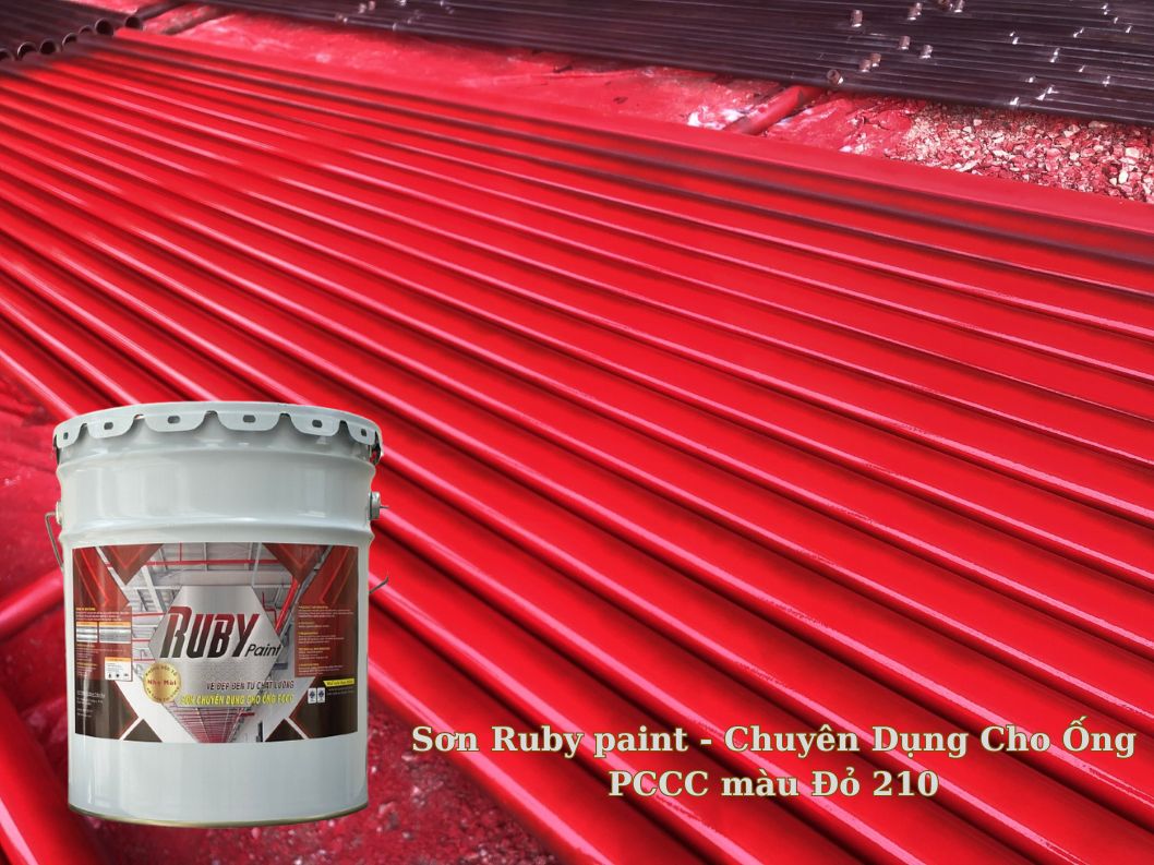 Sơn Ruby paint - Chuyên Dụng Cho Ống PCCC màu Đỏ 210
