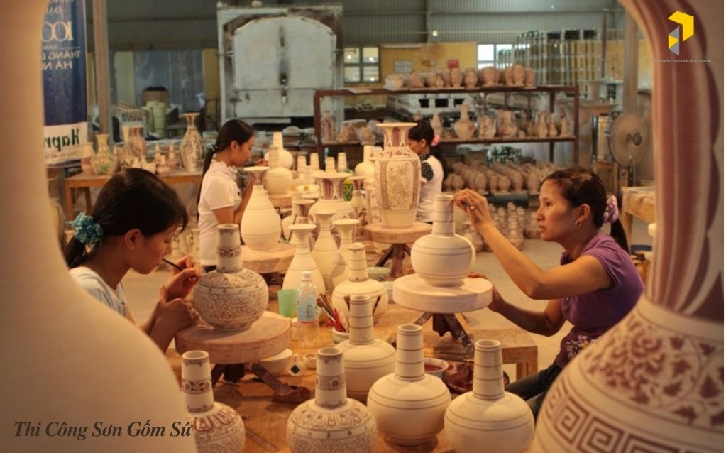 Thi công sơn gốm sứ