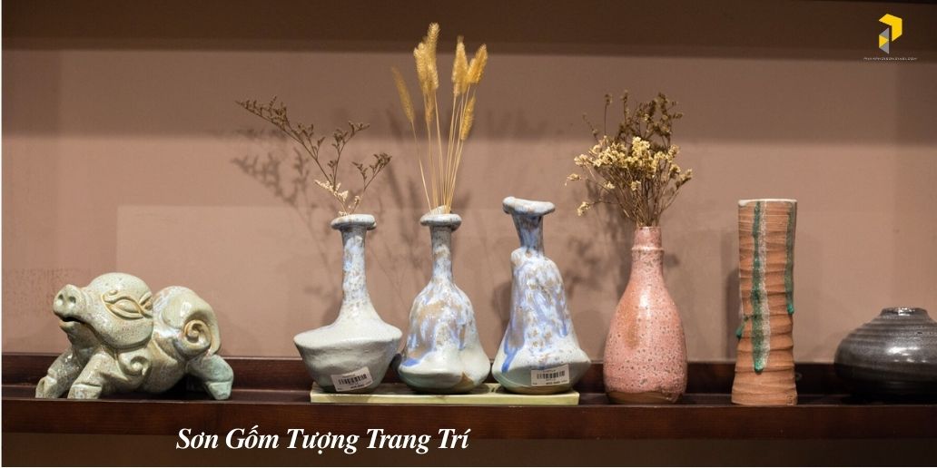 Sơn gốm sứ ứng dụng trên tượng trang trí