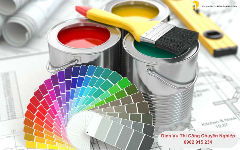 Dịch vụ sơn trọn gói và nhân công sơn 